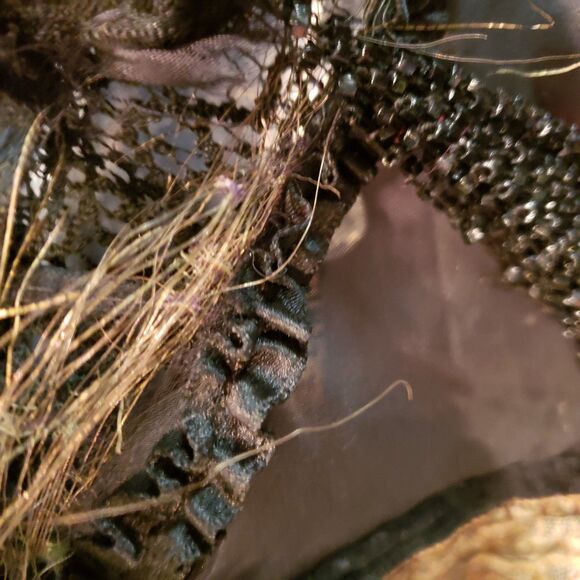 Vintage Goth Whimsigoth Black Velvet Victorian Top - Picture 4 of 12